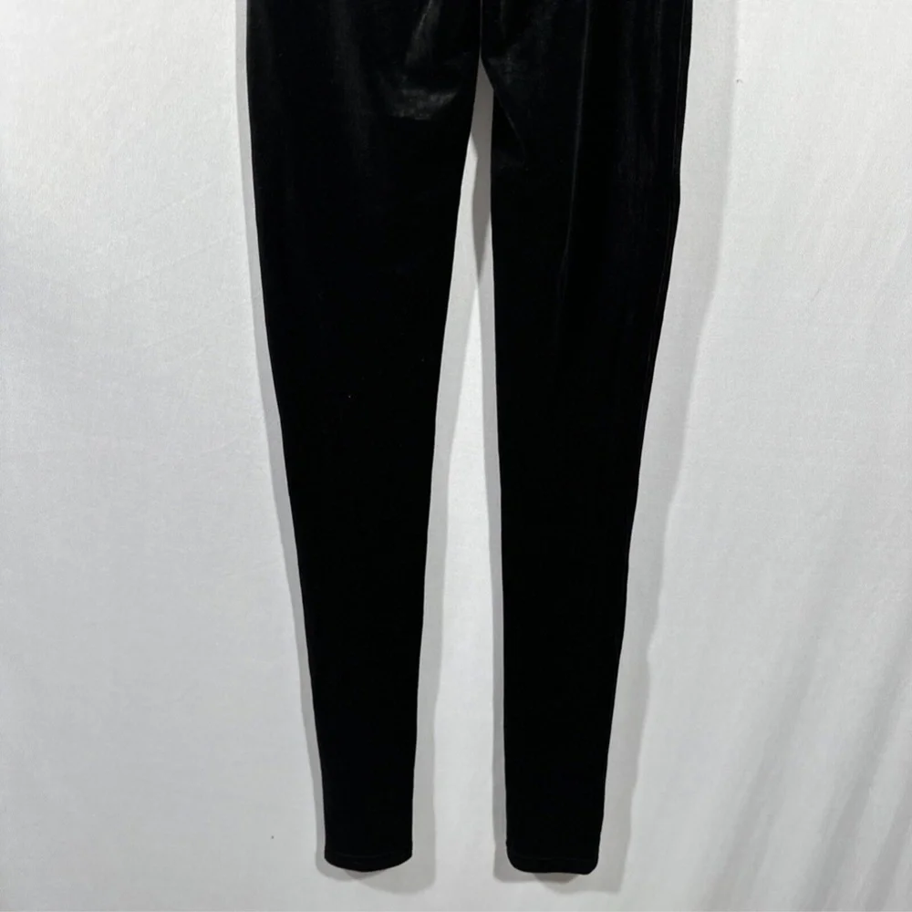 NWT $98 Spanx [ XS ] Velvet Leggings in Very Black #5621‎